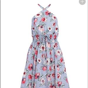 Venus floral print midi dress